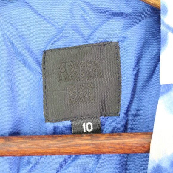 Anna Sui Sleeveless Silk Dress Blue Size 10 - Picture 4 of 9